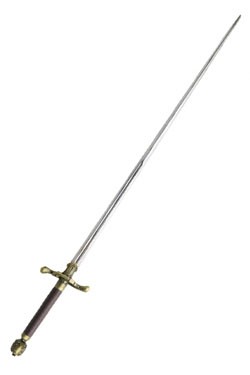 Dies ist das exklusive, offiziell lizenzierte Needle, Schwert von Arya Stark aus ´Game of Thrones .´Alle Game of Thrones Schwerter kommen mit einem Echtheitszertifikat.Details:Gesamtlänge: ca. 77 cmKlingenlänge: ca. 60 cmKlingen Material: rostfreier Stahl