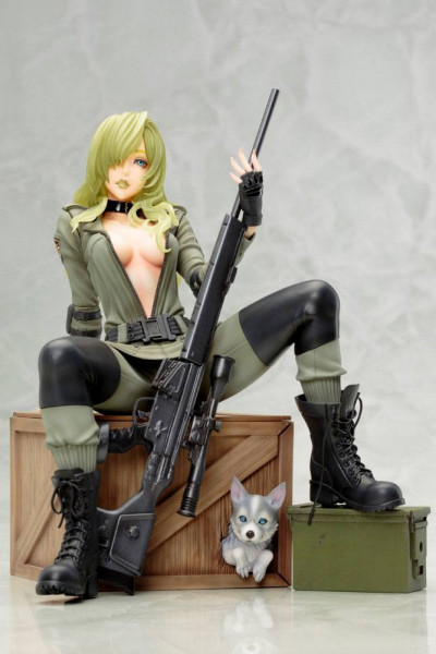 Kotobukiya präsentiert in der ´Bishoujo´-Serie eine Reihe beliebter Anime-Schönheiten! <br /><br />Aus dem Videospiel ´Metal Gear Solid´ kommt diese aus PVC gefertigte im Maßstab 1/7 Statue von Sniper Wolf. Sie ist ca. 19 cm groß.<br /><br />Geliefert wir