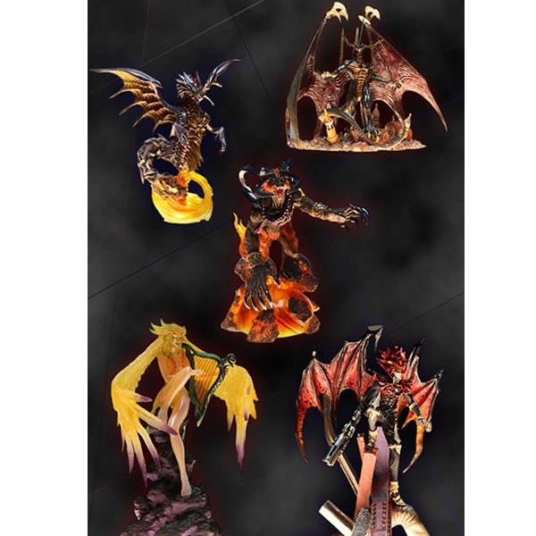Final Fantasy Creatures Kai Vol. 2 Minifiguren Box Set Beschädigte OVP